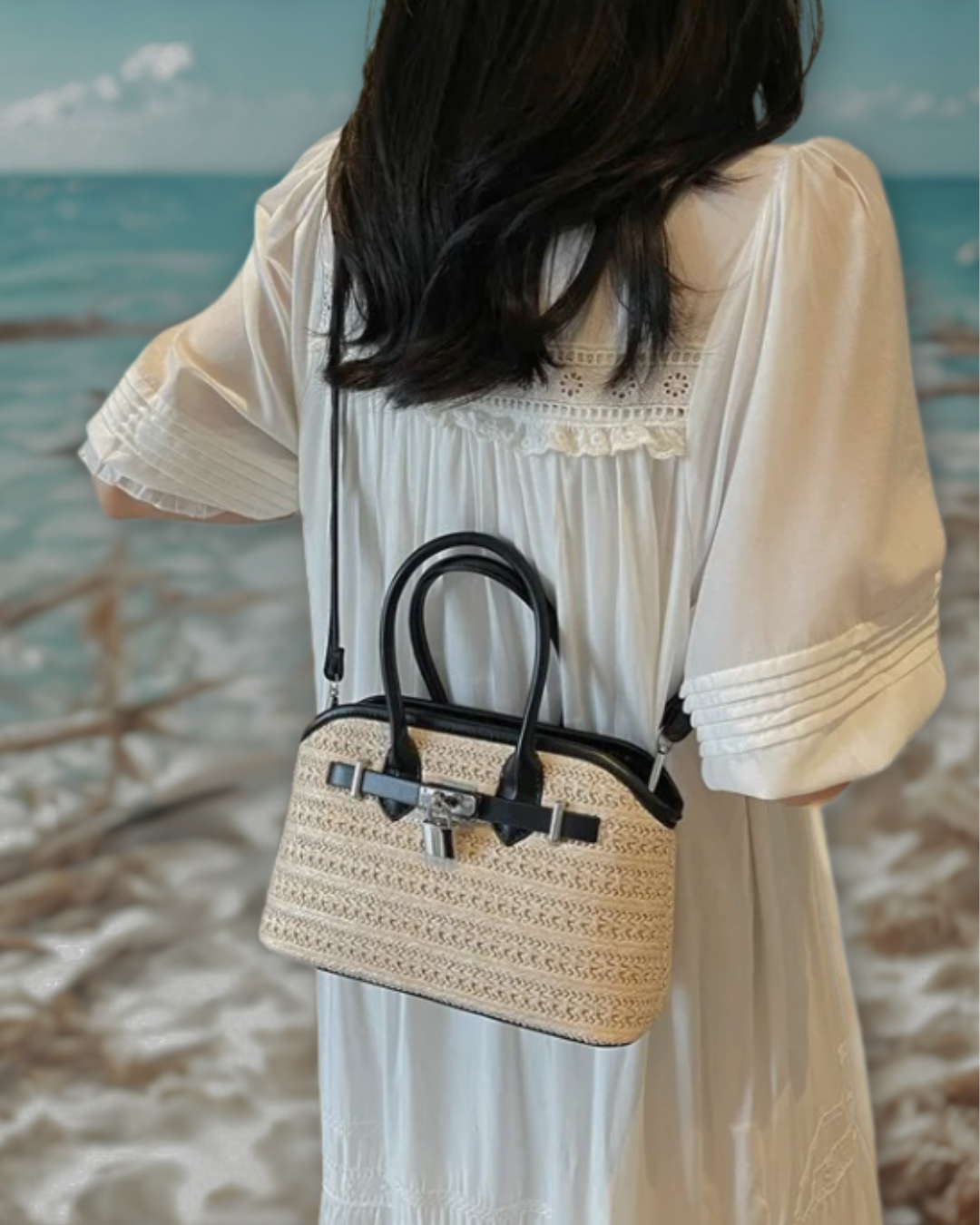 Straw Crossbody Bag