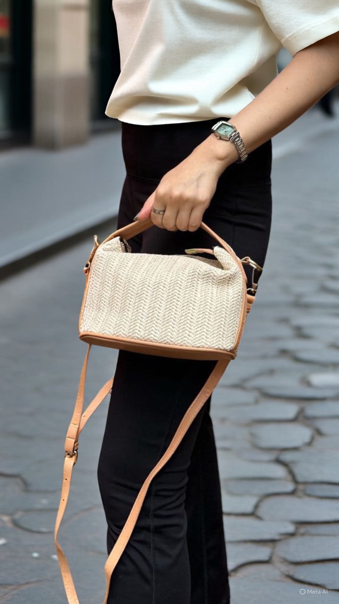 Rattan Mini Crossbody Bag