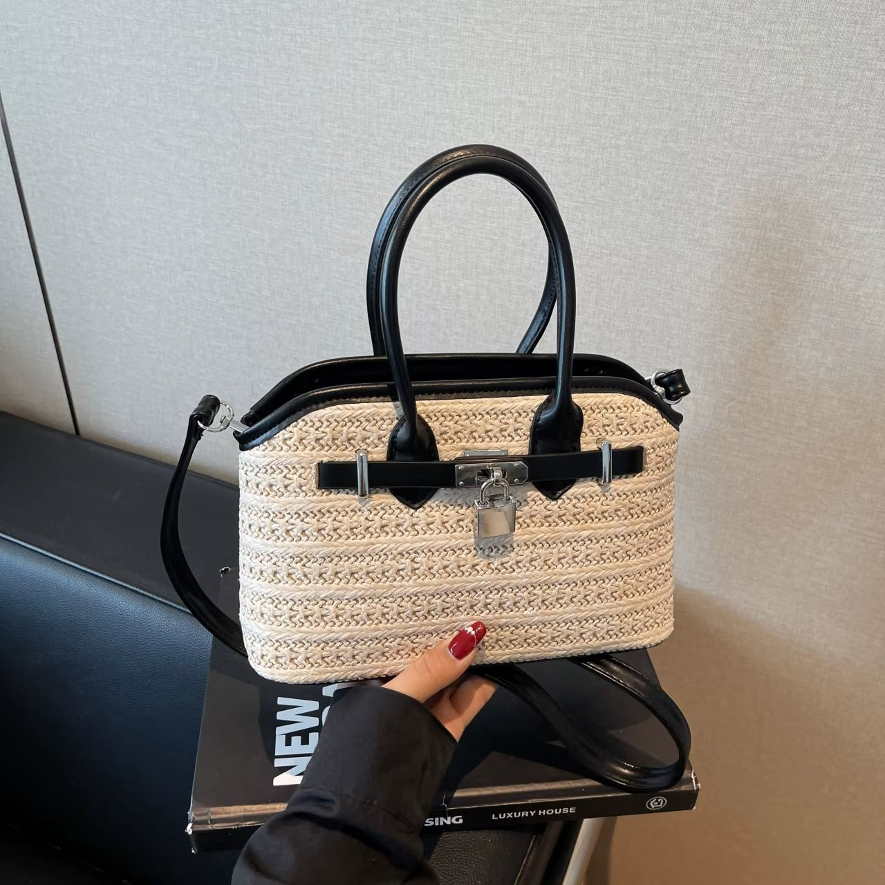 Straw Crossbody Bag