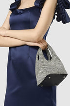 Lumière Rhinestone Clutch - Silver