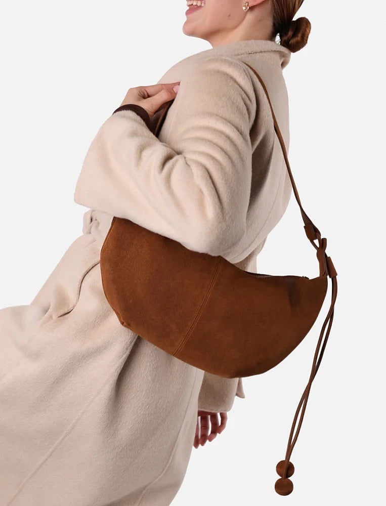 Half Moon Suede - Camel Brown