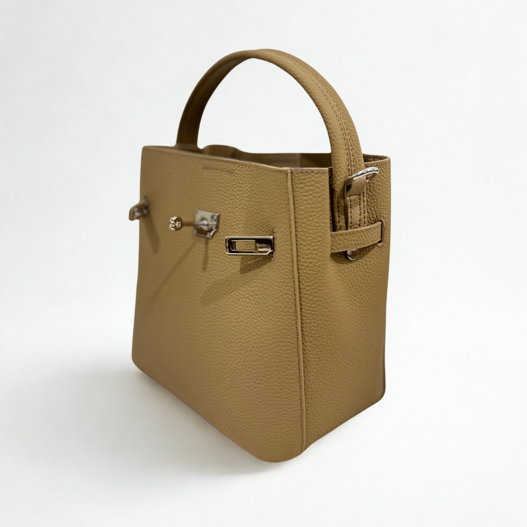 Muse Bucket Crossbody - Beige