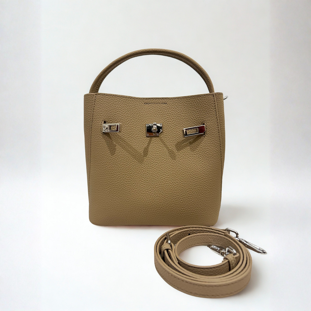 Muse Bucket Crossbody - Beige