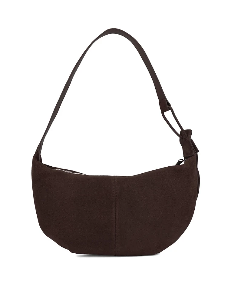 Half Moon Suede - Dark Brown