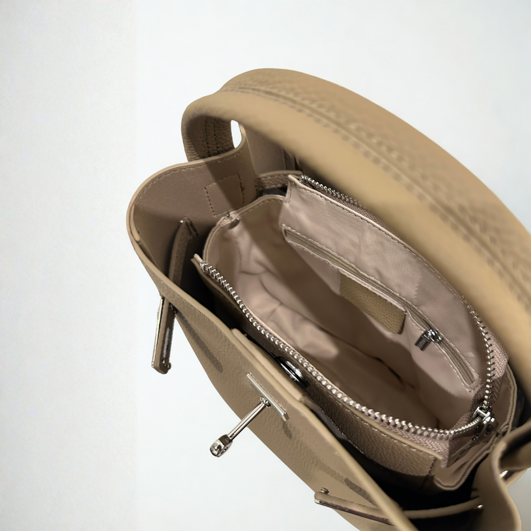 Muse Bucket Crossbody - Beige