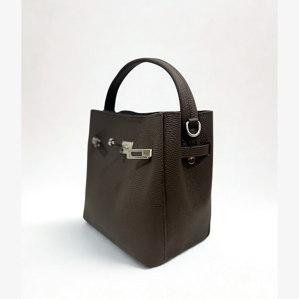 Muse Bucket Crossbody - Dark Brown