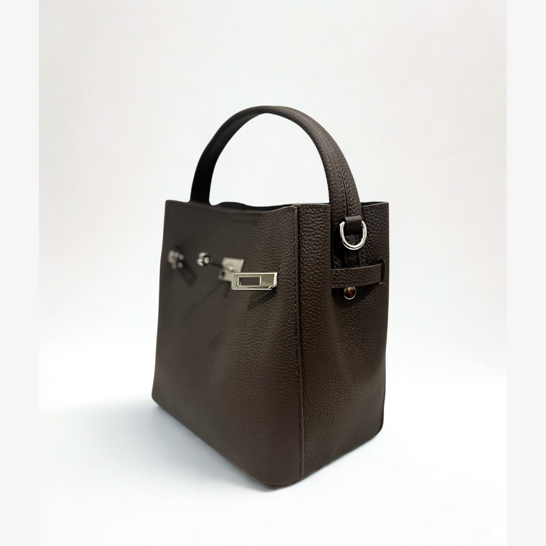 Muse Bucket Crossbody - Dark Brown