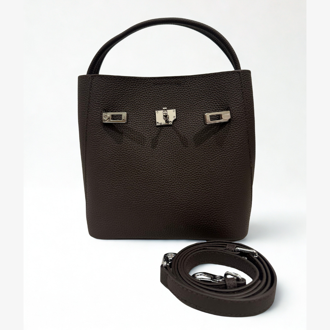 Muse Bucket Crossbody - Dark Brown
