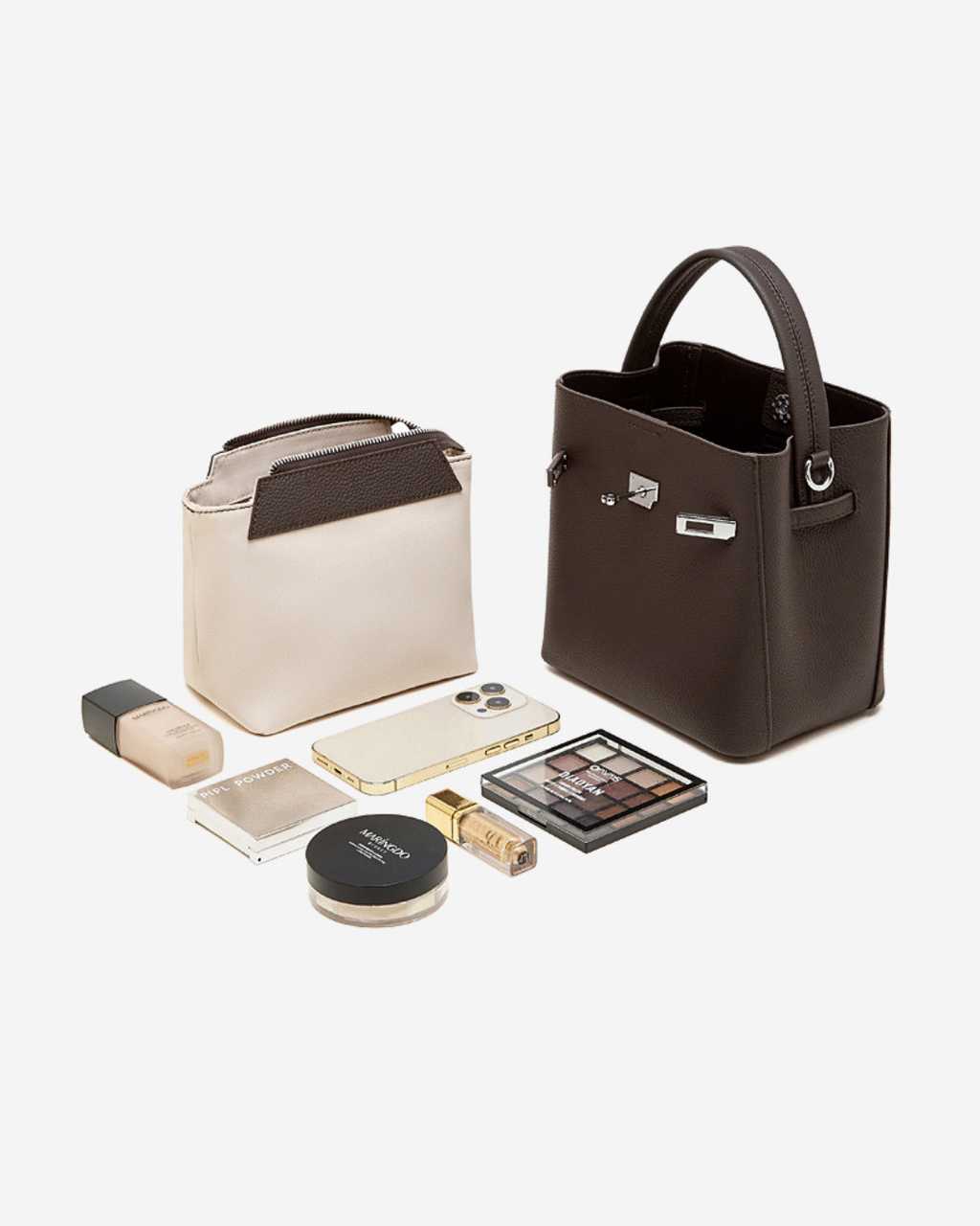 Muse Bucket Crossbody - Dark Brown