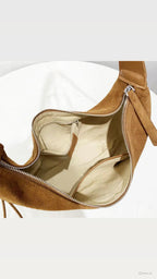 Half Moon Suede - Camel Brown