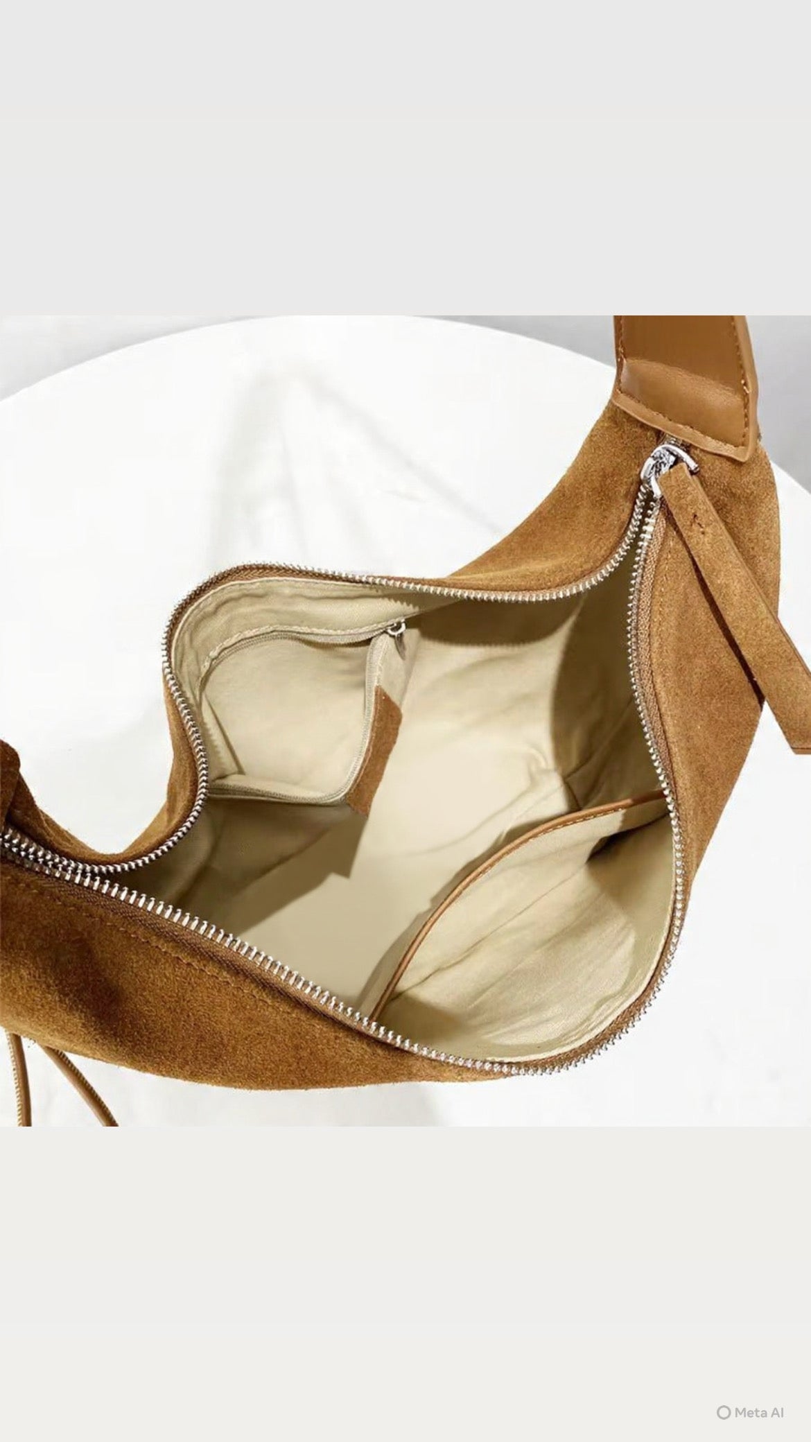 Half Moon Suede - Camel Brown