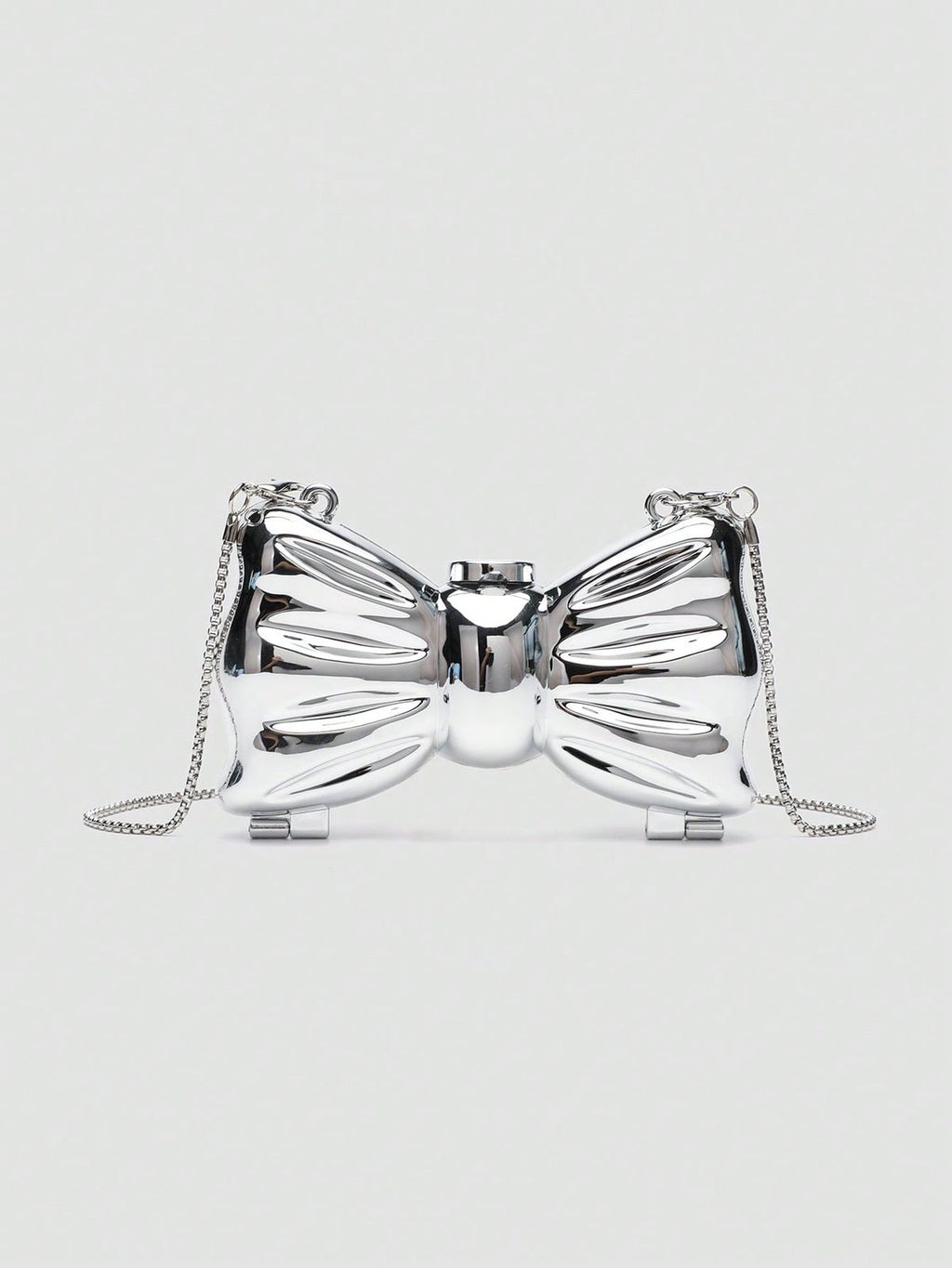 Bow Crossbody - Silver
