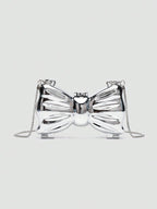 Bow Crossbody - Silver