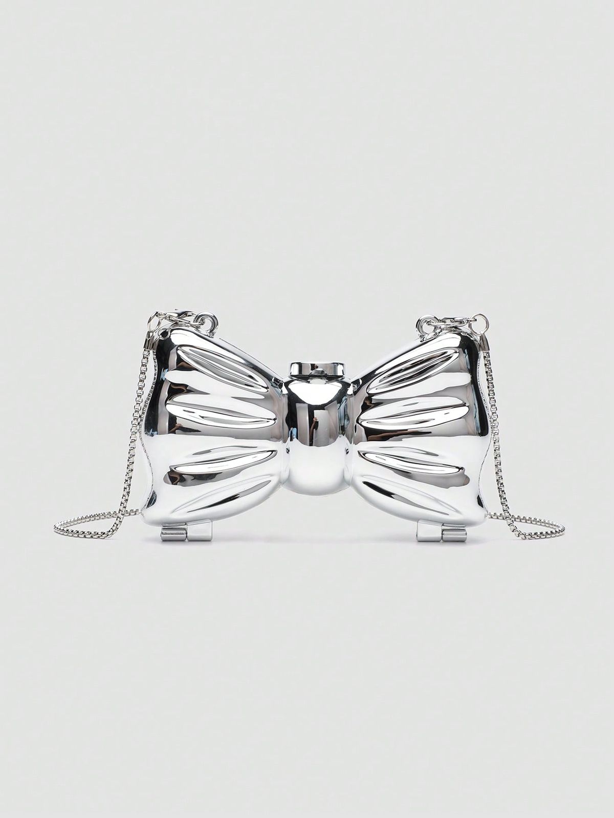 Bow Crossbody - Silver