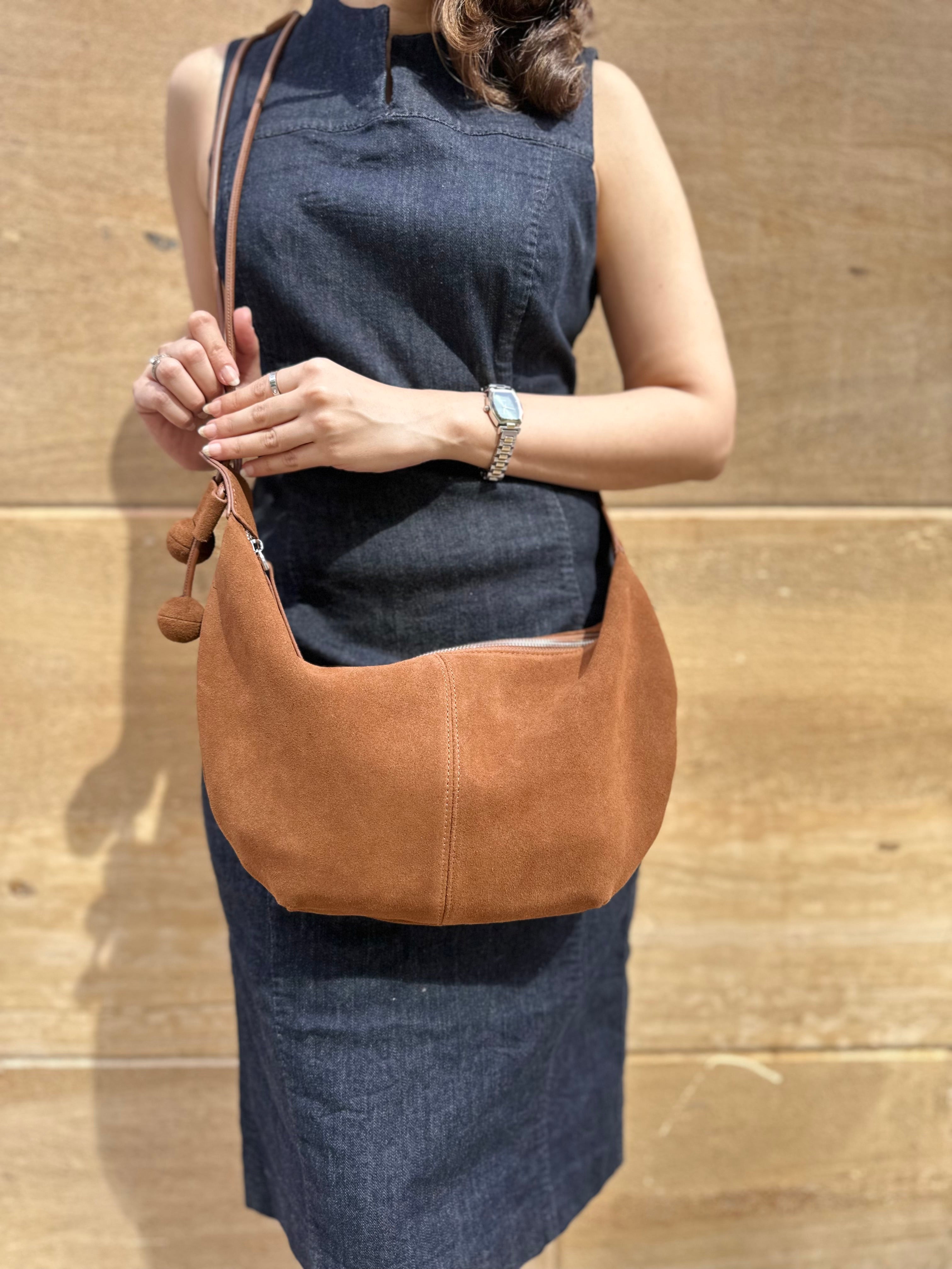 Half Moon Suede - Camel Brown