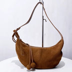 Half Moon Suede - Camel Brown