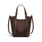 Luna Suede Bucket - Brown