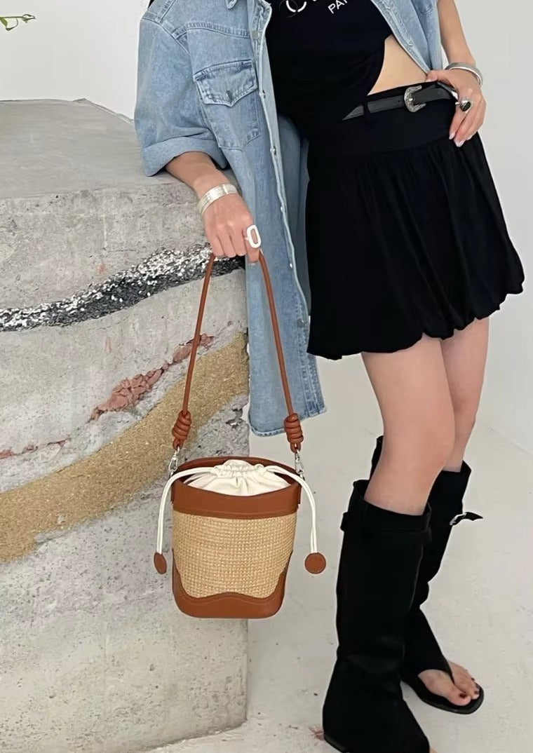 Straw Shoulder Bag