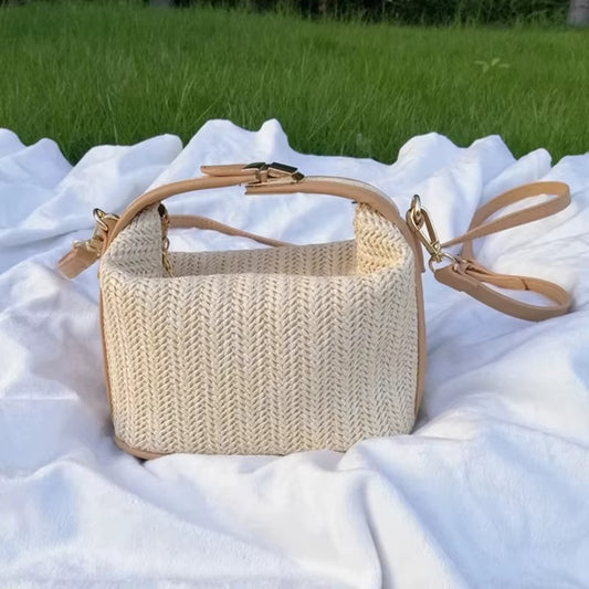 Rattan Mini Crossbody Bag