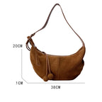 Half Moon Suede - Camel Brown