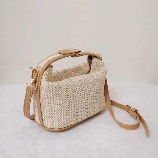 Rattan Mini Crossbody Bag