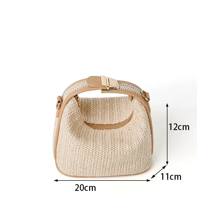 Rattan Mini Crossbody Bag