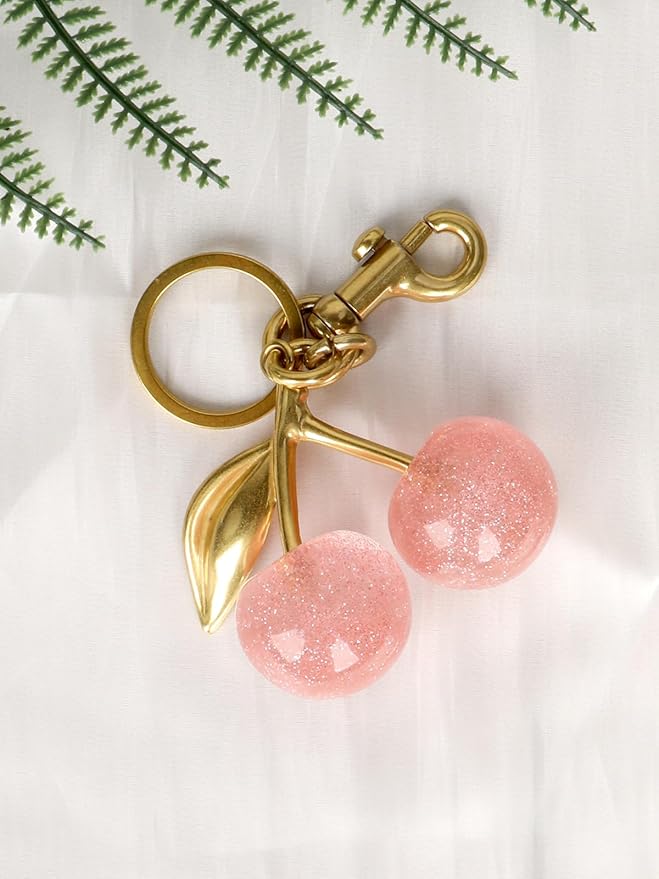 Cherry Bag Charm - Pink