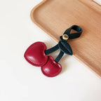 Cherry Heart Charm - Red